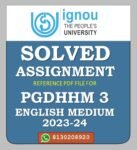 PGDHHM 3 Organization and Management of Hospital Solved Assignment 2023-24
