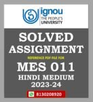 MES 011 Solved Assignment 2023-24 Hindi Medium