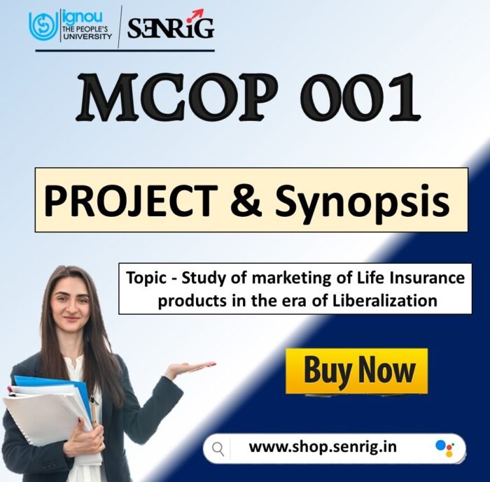 IGNOU MCOP 01 Project Report with Synopsis for MCOM Projects