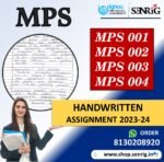 IGNOU MPS Handwritten Assignment 2023-24 (MPS 001, MPS 002, MPS 003, MPS 004) | IGNOU MA POLITICAL SCIENCE ASSIGNMENT 2023-24