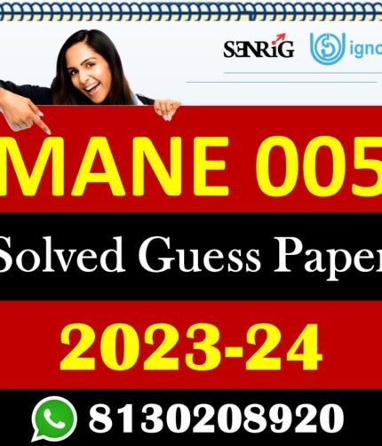 IGNOU MANE 005 Solved Guess Papers With Chapter wise important question , IGNOU previous years papers