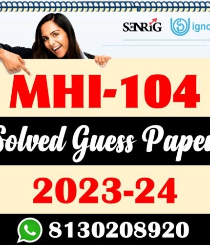 MHI 104 Solved Guess Paper With Important Questions