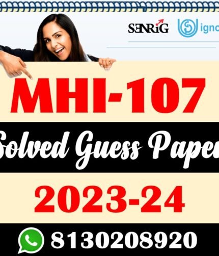 MHI 107 Solved Guess Paper With Important Questions