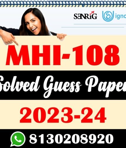 MHI 108 Solved Guess Paper With Important Questions