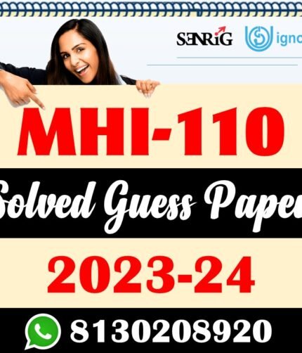 MHI 110 Solved Guess Paper With Important Questions