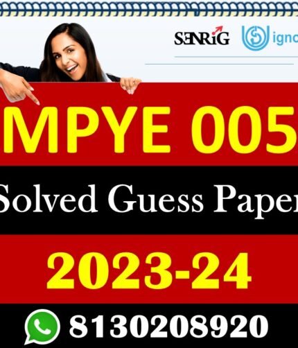 IGNOU MPYE 005 Solved Guess Papers With Chapter wise important question , IGNOU previous years papers