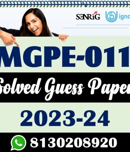 IGNOU MGPE 011 Solved Guess Paper with Important Questions