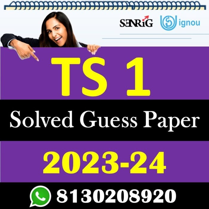 IGNOU TS 1 Solved Guess Papers With Chapter wise important question , IGNOU previous years papers