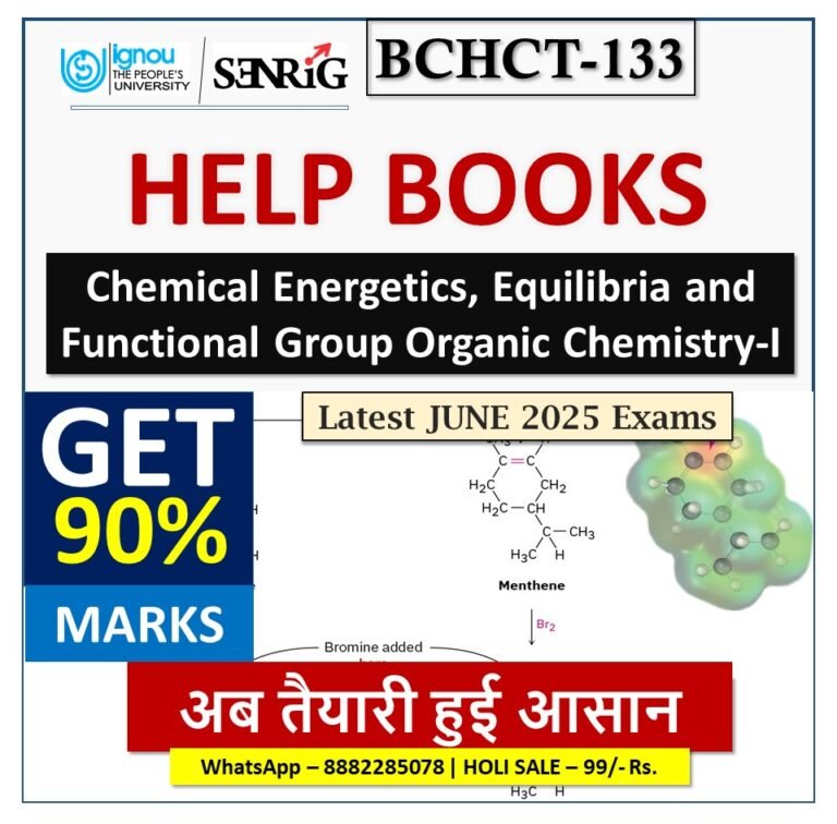 IGNOU BCHCT-133 HELP BOOK With Important Questions