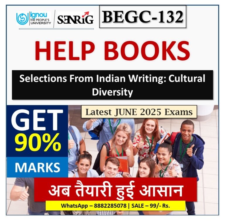 IGNOU BEGC-101 HELP BOOK With Important Questions