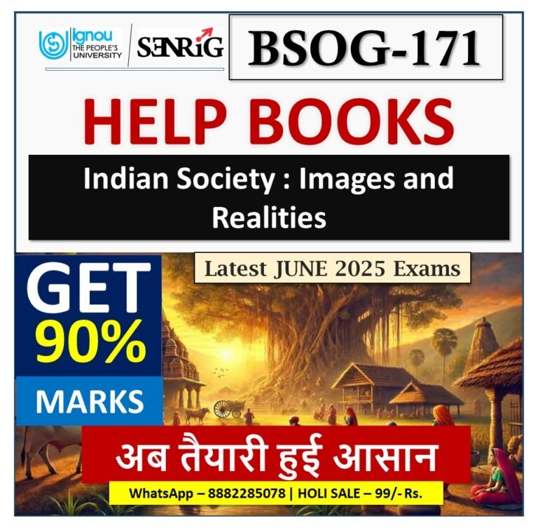 IGNOU BSOG-171 HELP BOOK With Important Questions