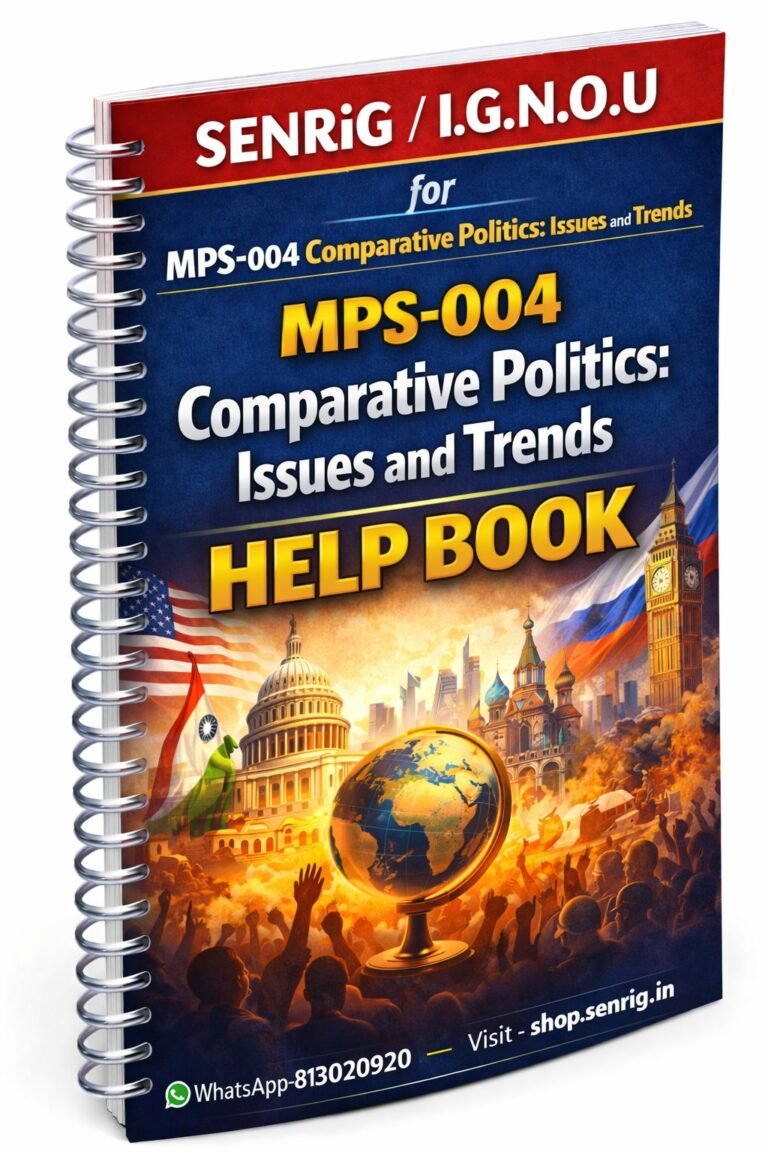 IGNOU MPS 1st Year Help Books Combo MPS-01 to 04 | Senrig.in