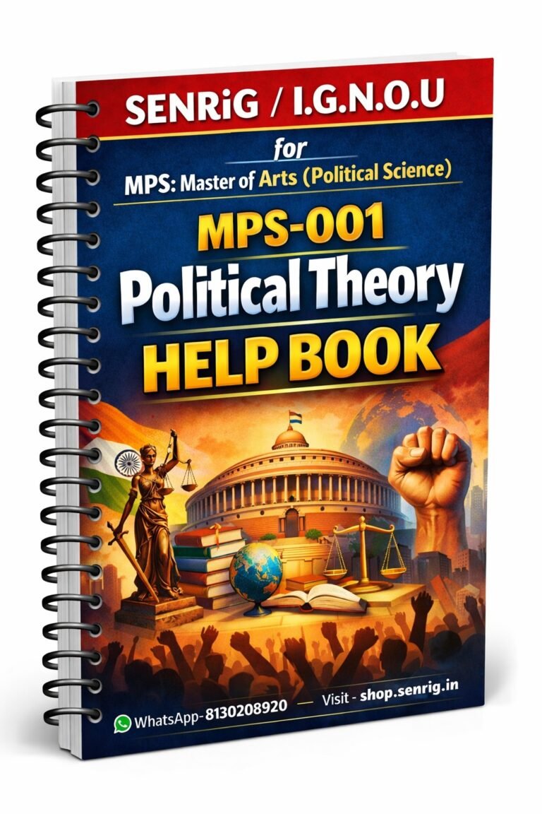 IGNOU MPS 1st Year Help Books Combo MPS-01 to 04 | Senrig.in