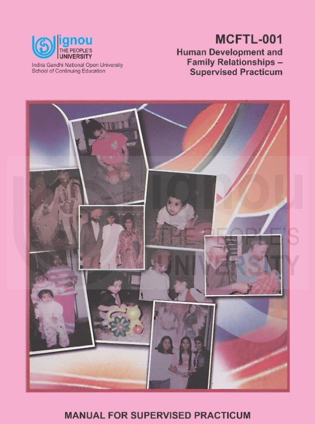 Buy MCFTL-001 Human Development and Family Relationships