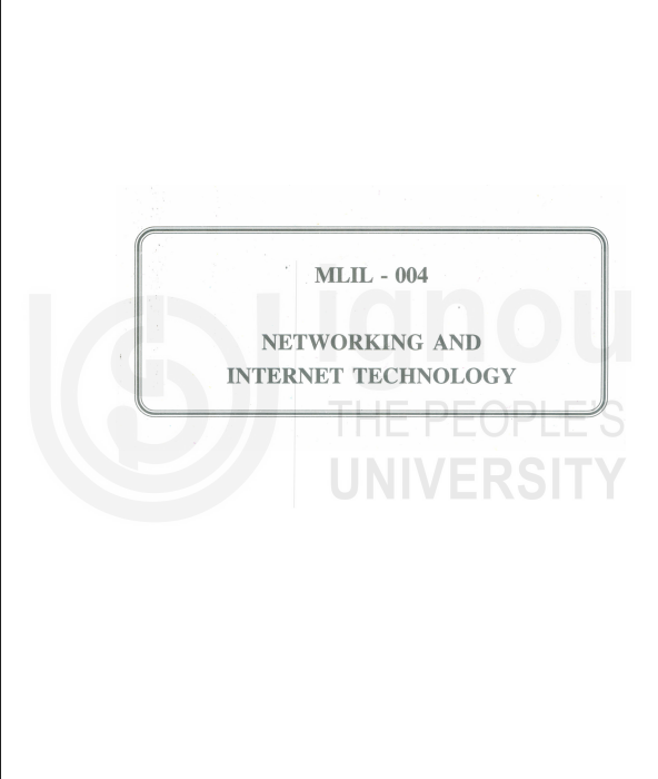 Buy MLIL 004 NETWORKING AND INTERNET TECHNOLOGY Practical