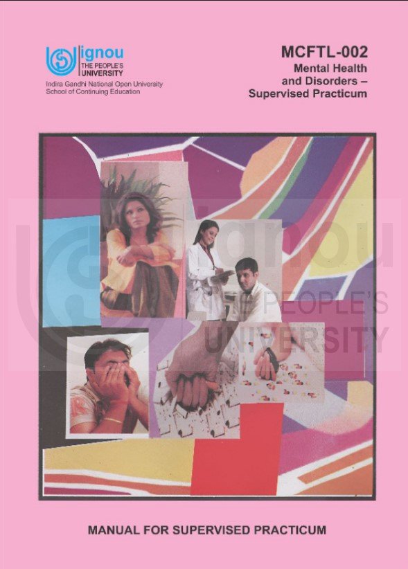 BUY MCFTL-002 Supervised Practicum Mental Health & disorders