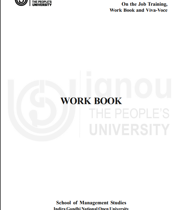 BRLP-103 On The Job Training, Work Book and Viva-Voce PDF