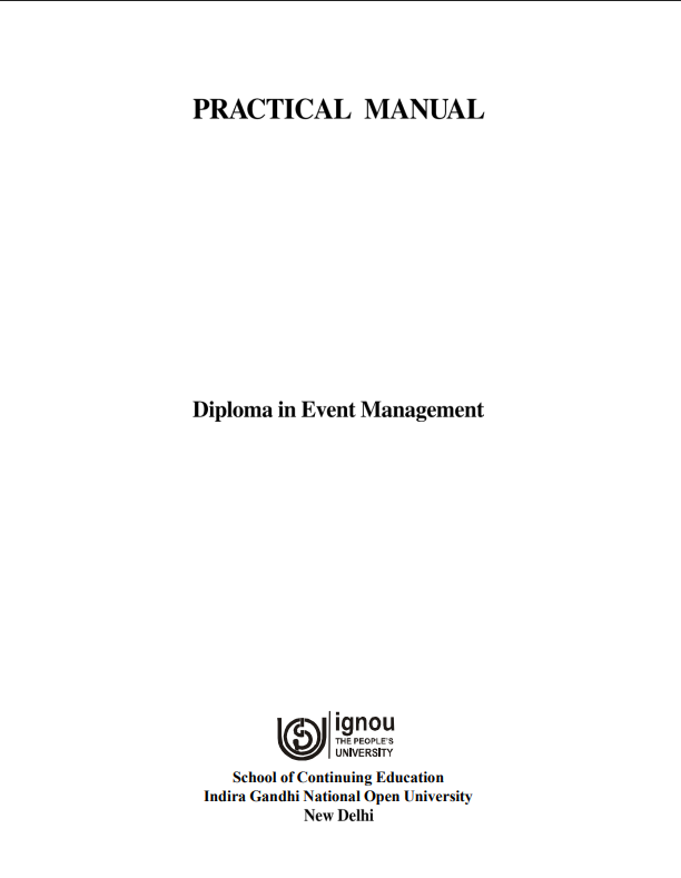DEVMT : Diploma In Event Management BHCL 11 Practicum