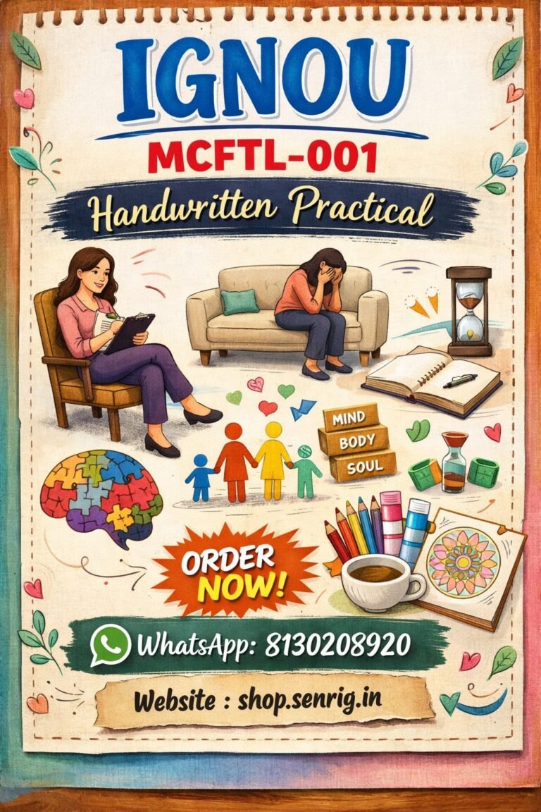 BUY MCFTL-001 Supervised Practicum Human Development and Family Relationships – Handwritten hardcopy