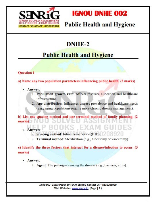 IGNOU DNHE 02 Help Book 2025