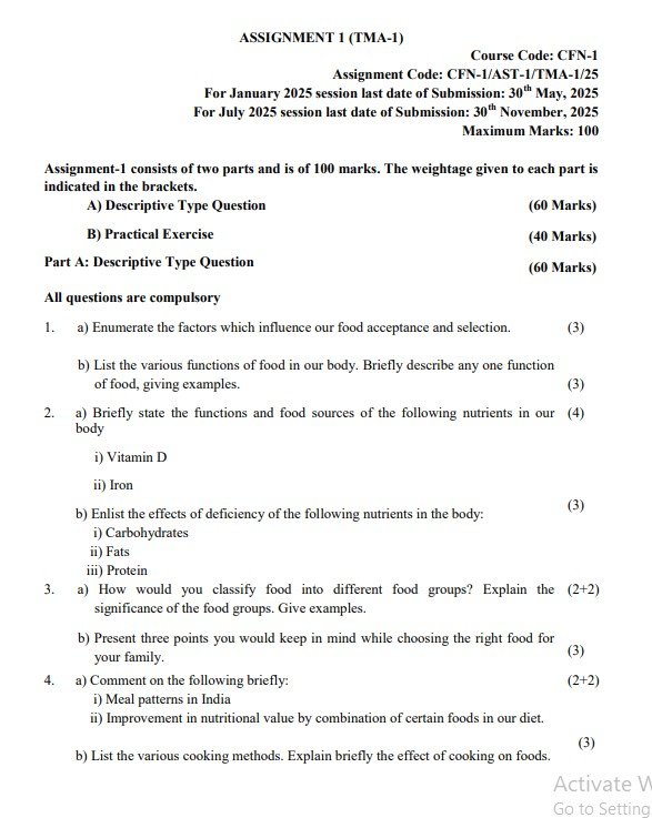 IGNOU CFN-01 Solved Assignment 2025 PDF (English)