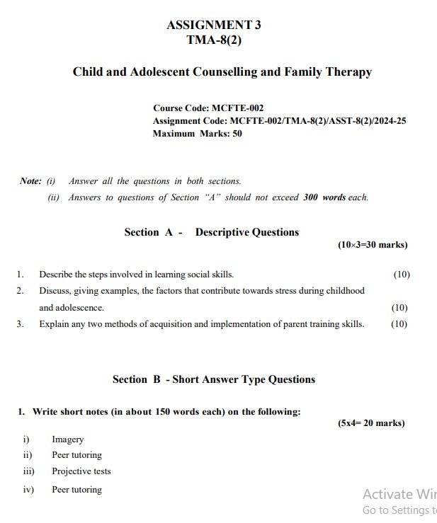 IGNOU MCFTE-02 Solved Assignment 2024-25 PDF (English)