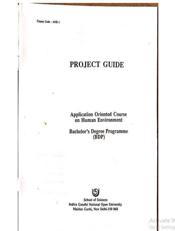 ✅BUY IGNOU AHE Project (AHE 01) Project Report PDF
