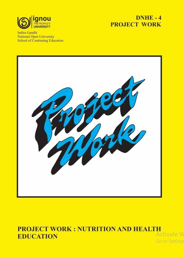 ✅ BUY IGNOU DNHE Project (DNHE-4) Project Report PDF