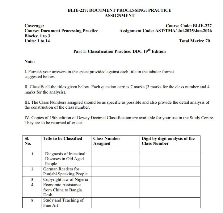 IGNOU BLIE-227 Solved Assignment 2025 PDF (English)