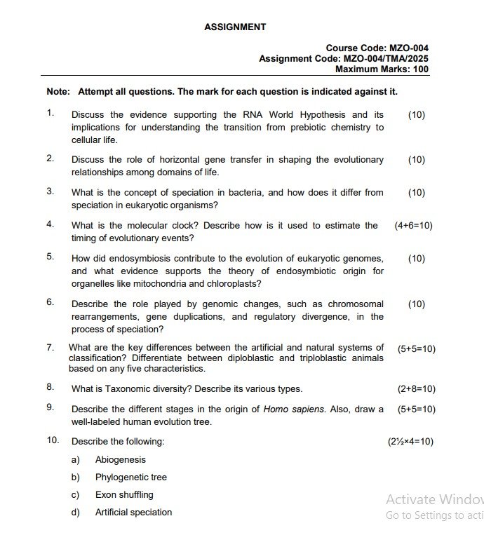 IGNOU MZO-004 Solved Assignment 2025 PDF (English)