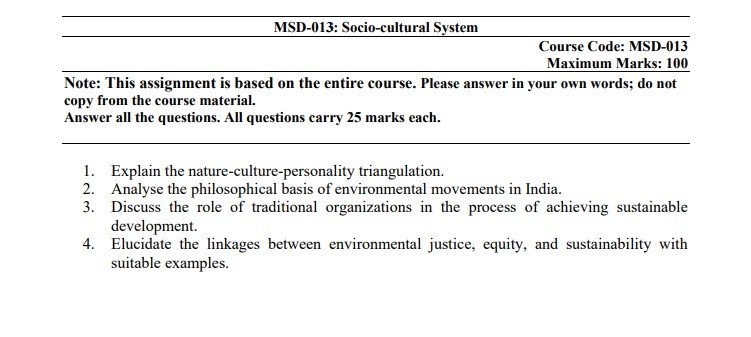 IGNOU MSD-013 Solved Assignment 2025 PDF (English)