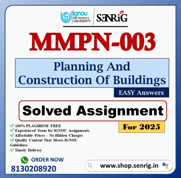 MMPN-003 Solved Assignment Jan-July 2025 PDF (English)
