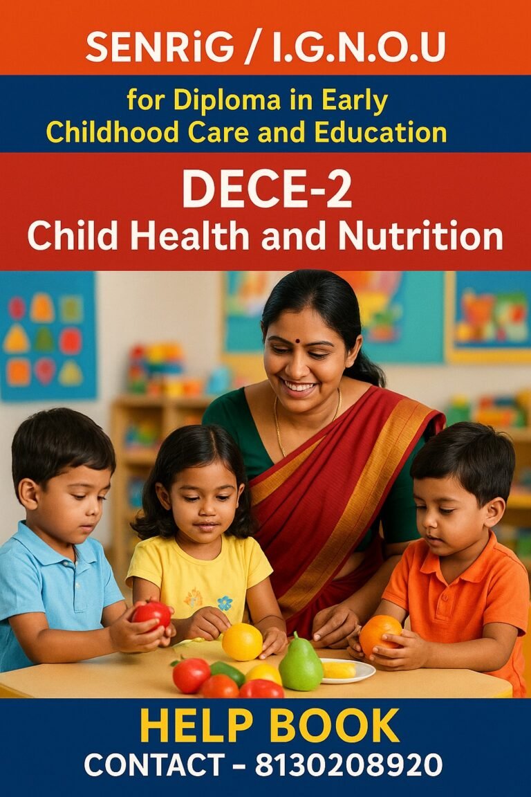 DECE-2 Child Health and Nutrition HELP BOOK
