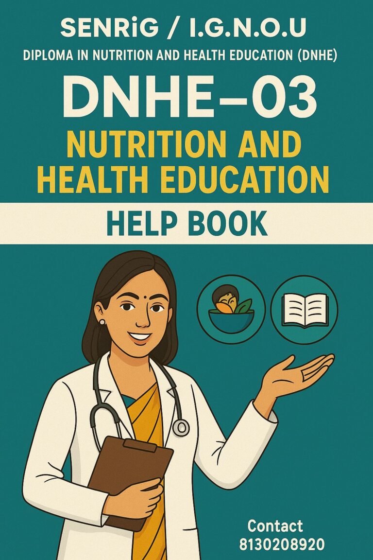 DNHE-3 Nutrition and Health Education HELP BOOK