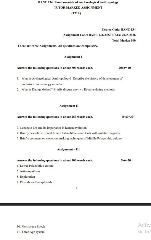 BANC 134 Solved Assignment July 2025-Jan 2026 PDF (English)