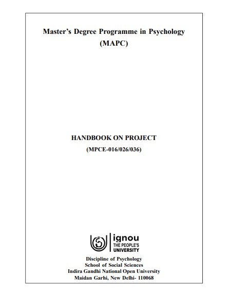 ✅BUY IGNOU MAPC Project (MPCE-16) Project Report PDF