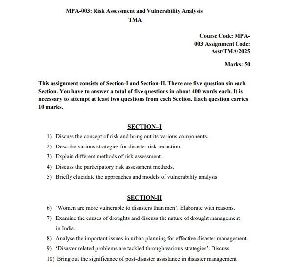 IGNOU MPA-003 Solved Assignment 2025 PDF (English)
