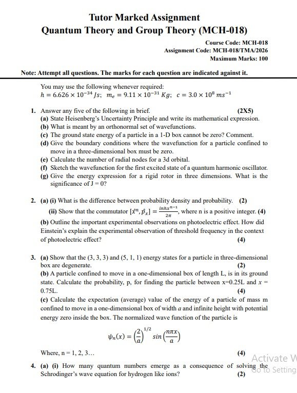 IGNOU MCH-018 Solved Assignment 2025-26 PDF (English)