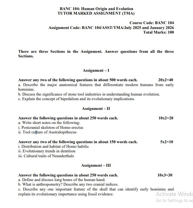 IGNOU BANC 104 Solved Assignment 2025-2026 PDF (English)