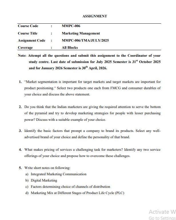 MMPC-006 Solved Assignment July 2025-Jan 2026 PDF (English)