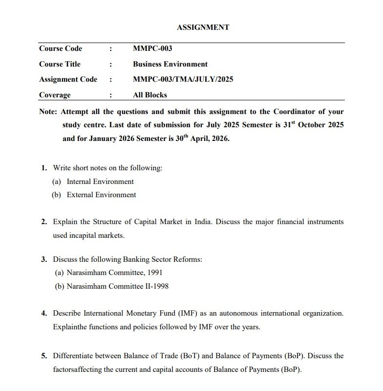 MMPC-003 Solved Assignment July 2025-Jan 2026 PDF (English)
