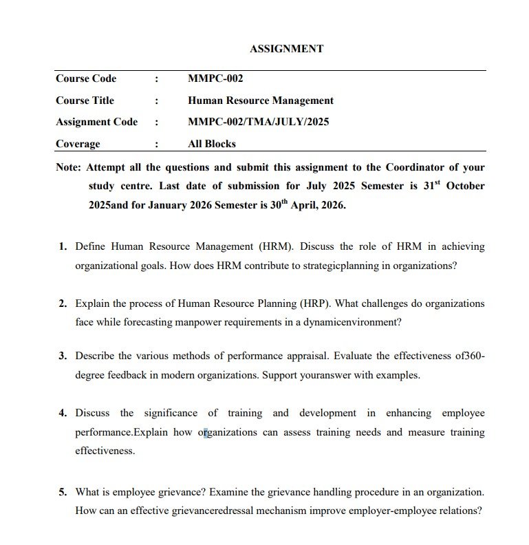 MMPC-002 Solved Assignment July 2025-Jan 2026 PDF (English)