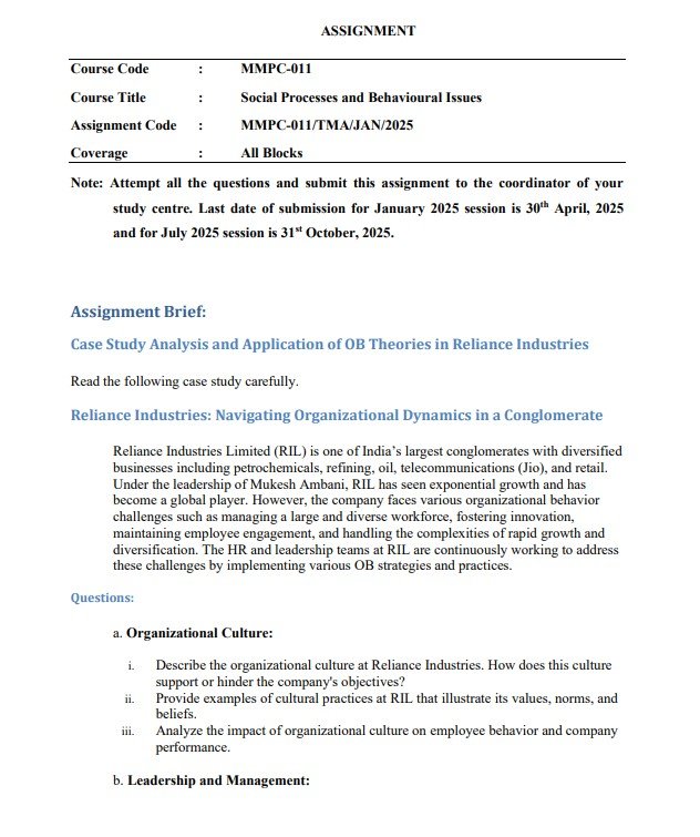 MMPC-011 Solved Assignment July 2025-Jan 2026 PDF (English)