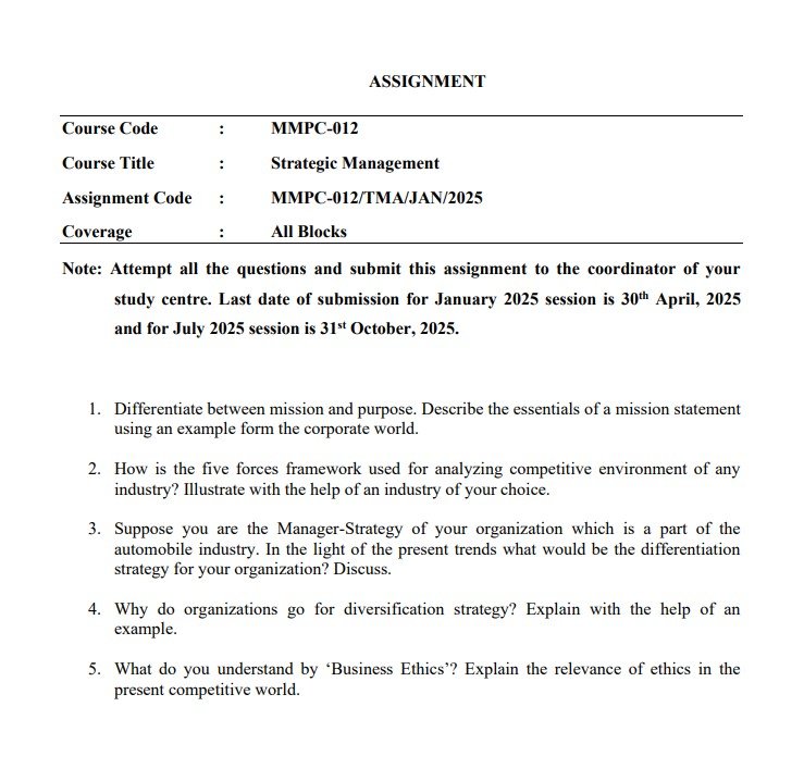 MMPC-012 Solved Assignment Jan 2025-July 2025 PDF (English)