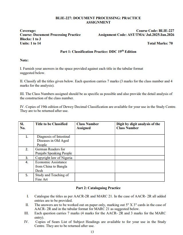 IGNOU BLIE-227 Solved Assignment 2025-26 PDF (English)