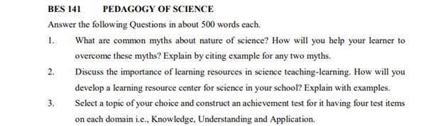 IGNOU BES-141 Solved Assignment 2025-26 PDF (English)