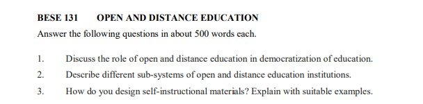 IGNOU BES-131 Solved Assignment 2025-26 PDF (English)