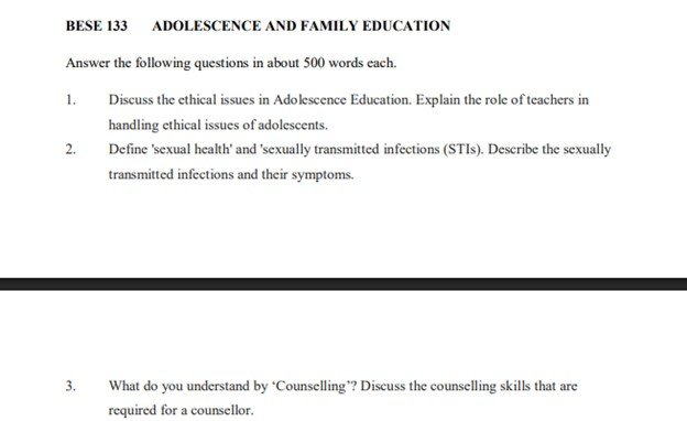 IGNOU BES-133 Solved Assignment 2025-26 PDF (English)
