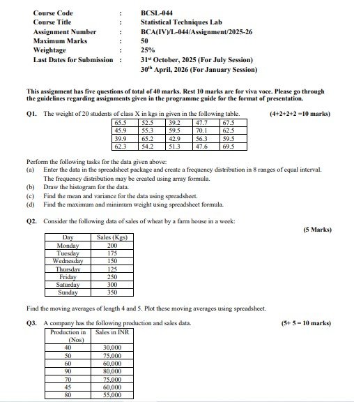 IGNOU BCSL-044 Solved Assignment 2025-26 PDF (English)