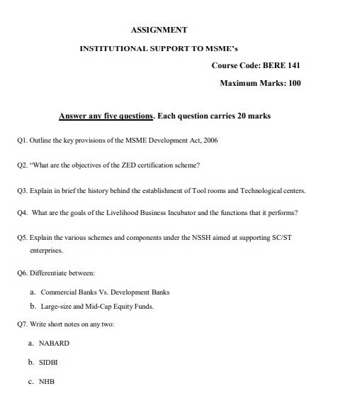 IGNOU BERE-141 Solved Assignment 2025-26 PDF (English)